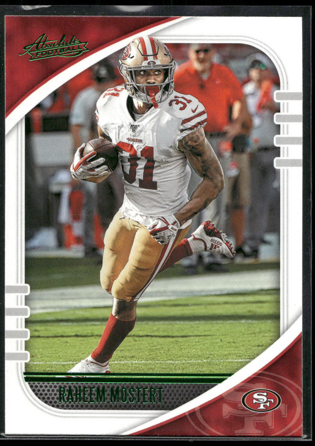 2020 Panini Absolute #94 Raheem Mostert Green