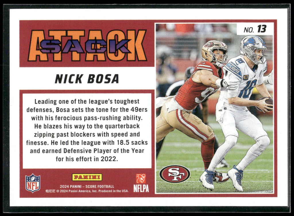 2024 Score #13 Nick Bosa Sack Attack