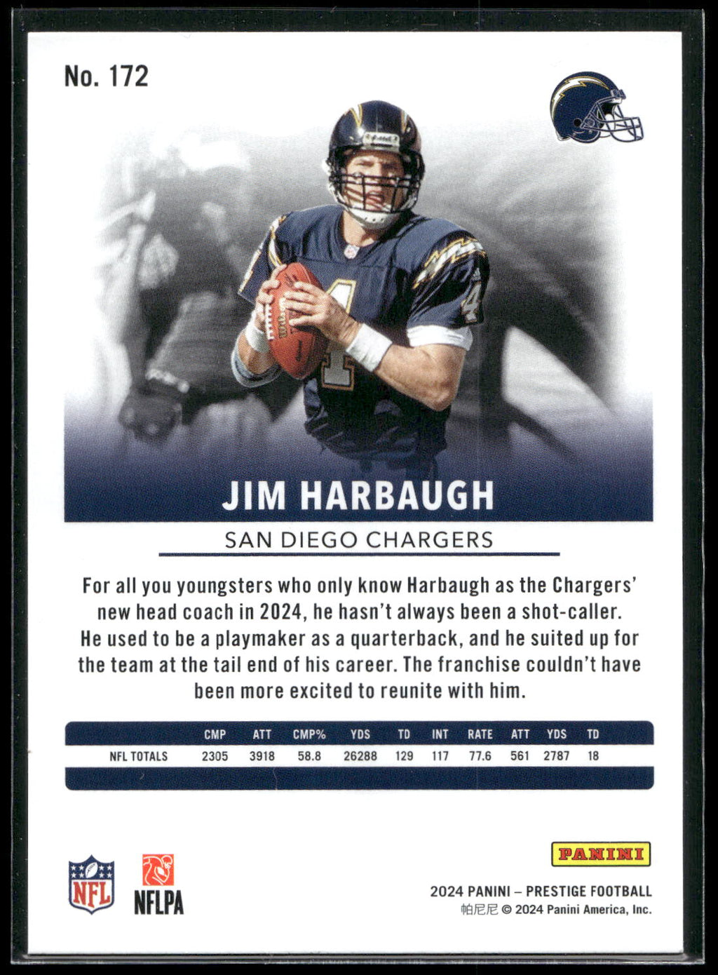 2024 Panini Prestige #172 Jim Harbaugh