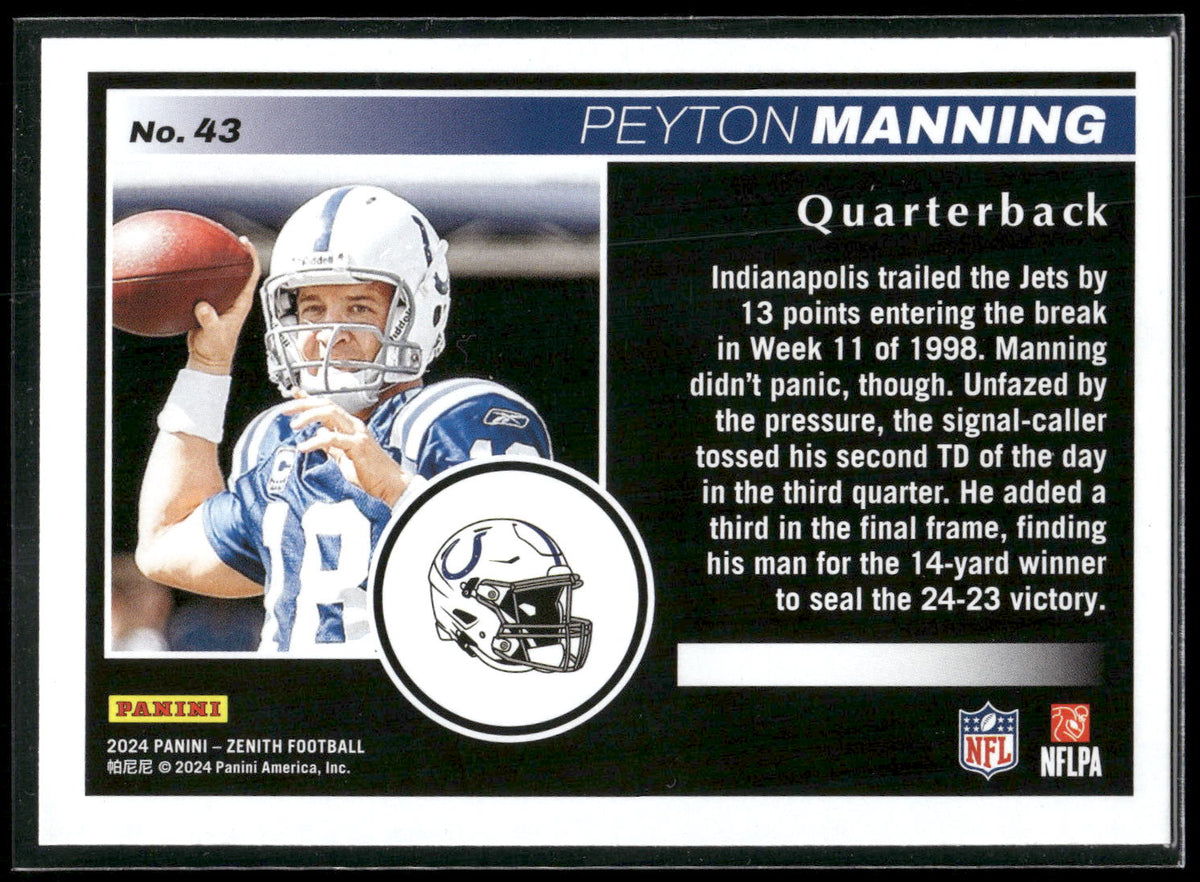 2024 Panini Zenith #43 Peyton Manning Retail