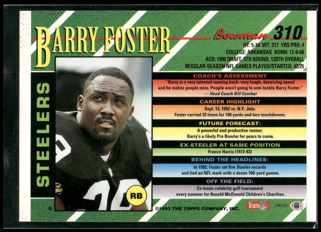 1993 Bowman #310 Barry Foster