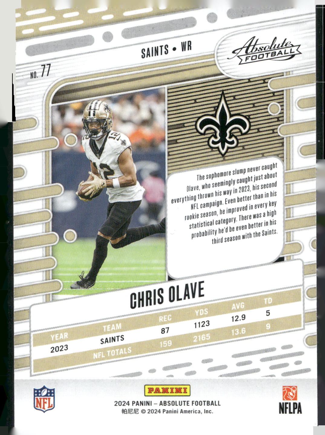 2024 Panini Absolute #77 Chris Olave
