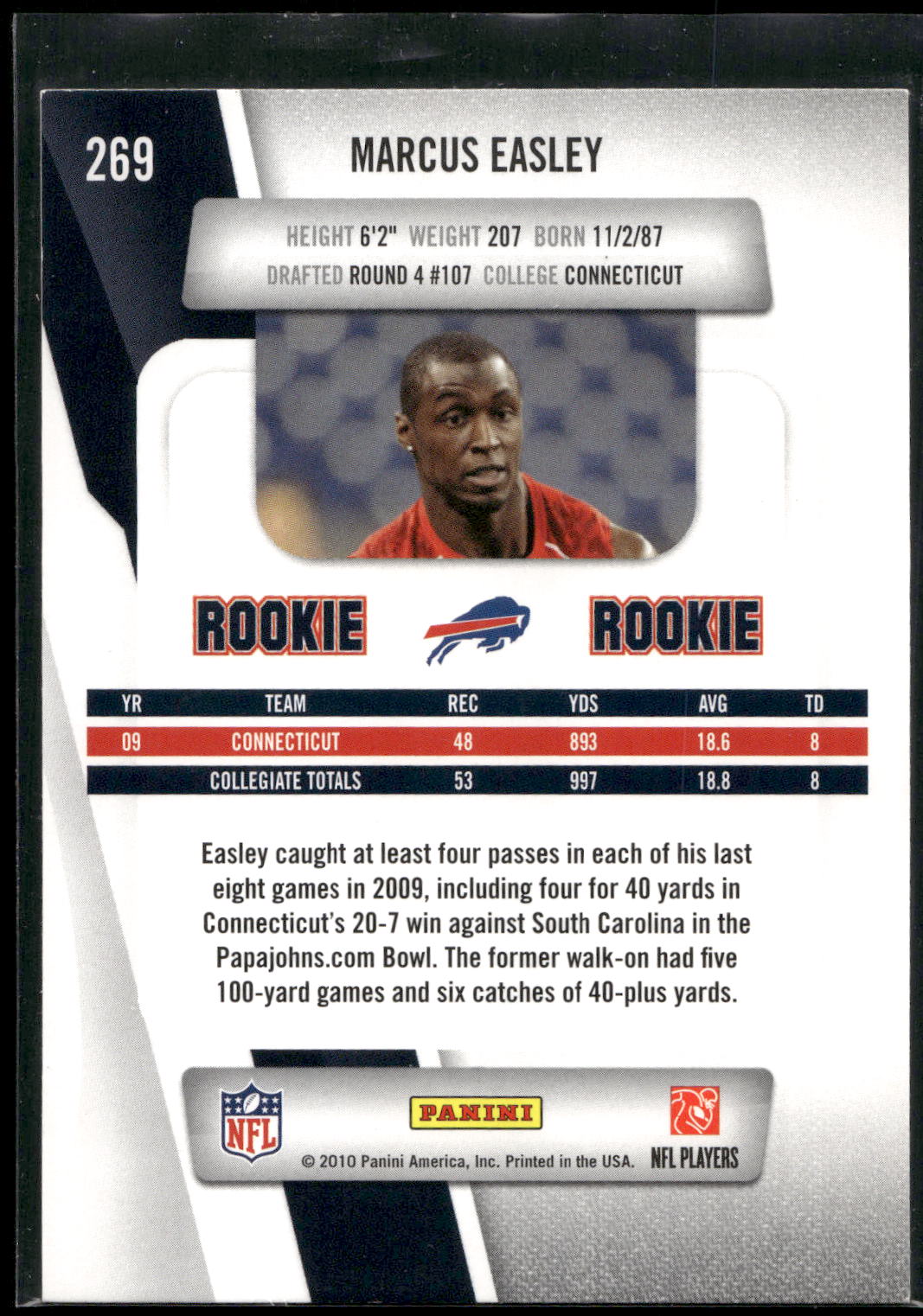 2010 Panini Prestige #269 Marcus Easley