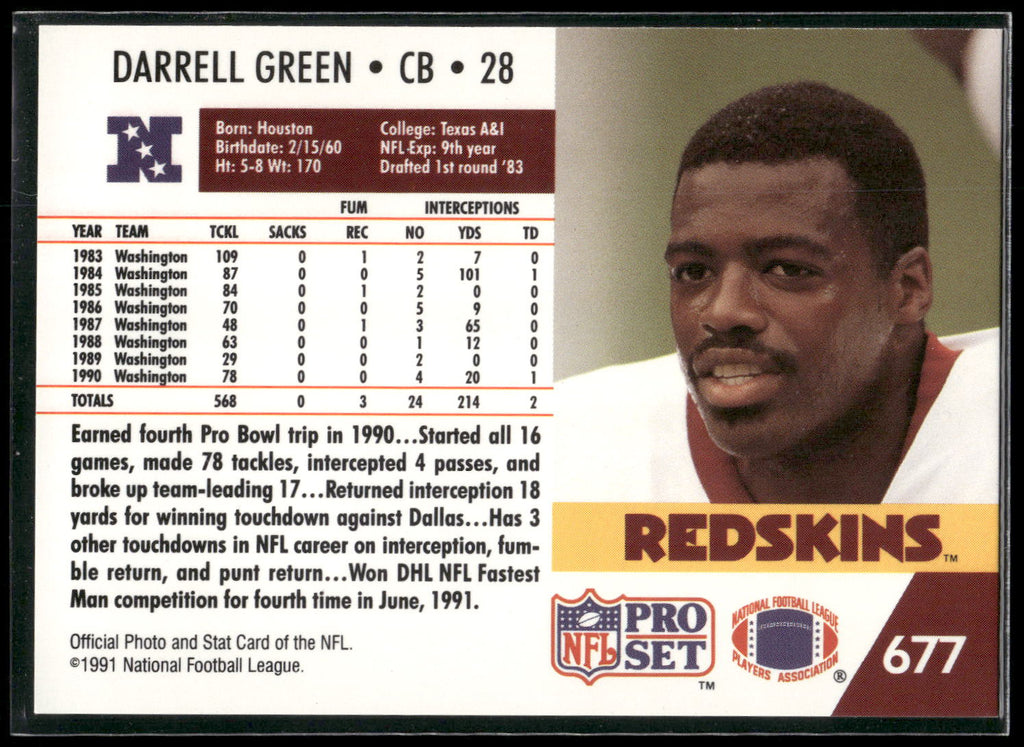 1991 Pro Set #677 Darrell Green