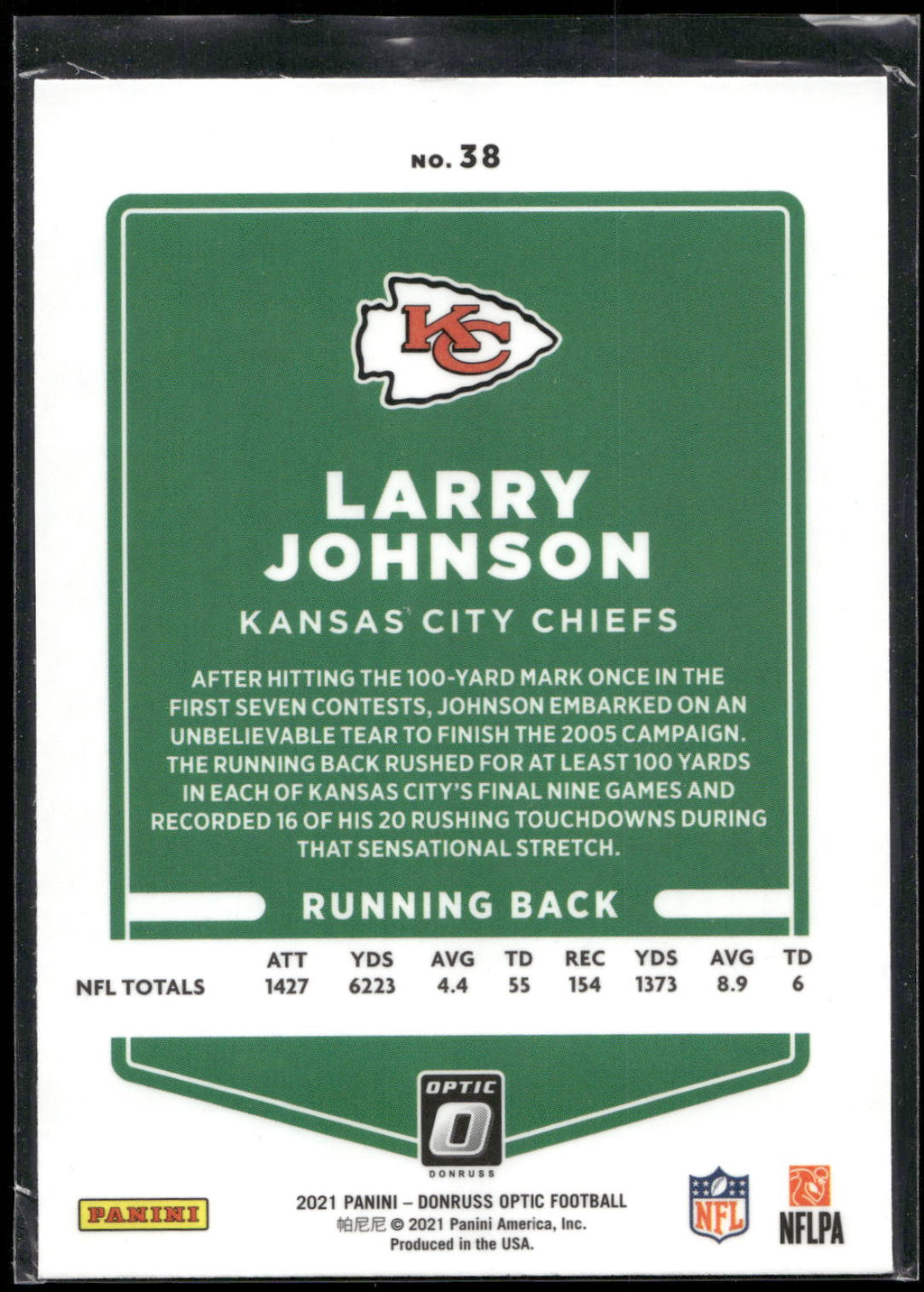 2021 Donruss Optic #38 Larry Johnson