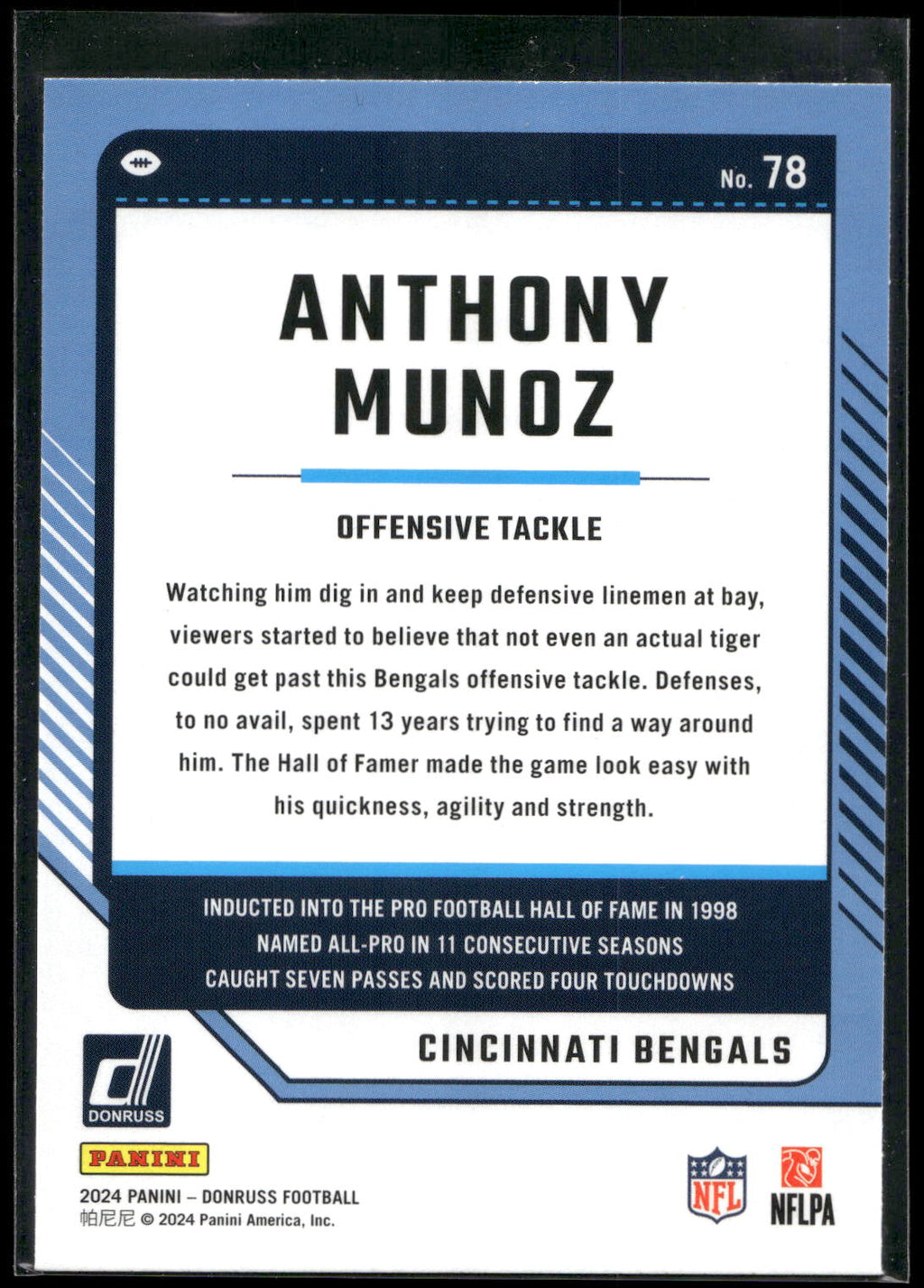2024 Donruss #78 Anthony Muñoz