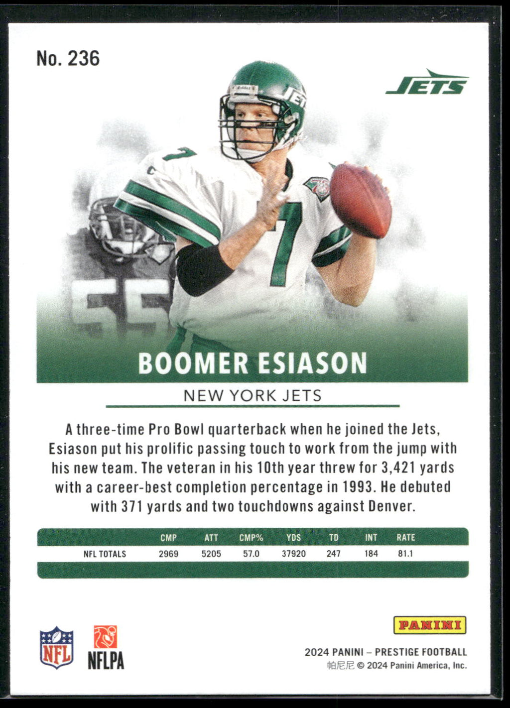 2024 Panini Prestige #236 Boomer Esiason