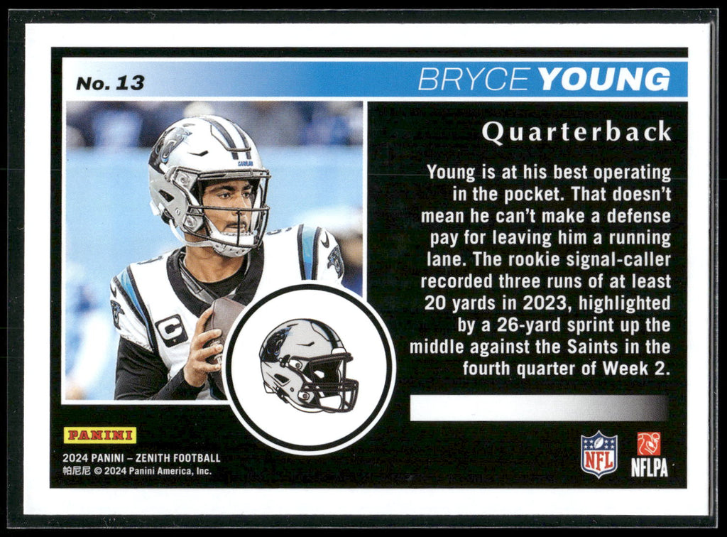 2024 Panini Zenith #13 Bryce Young Retail