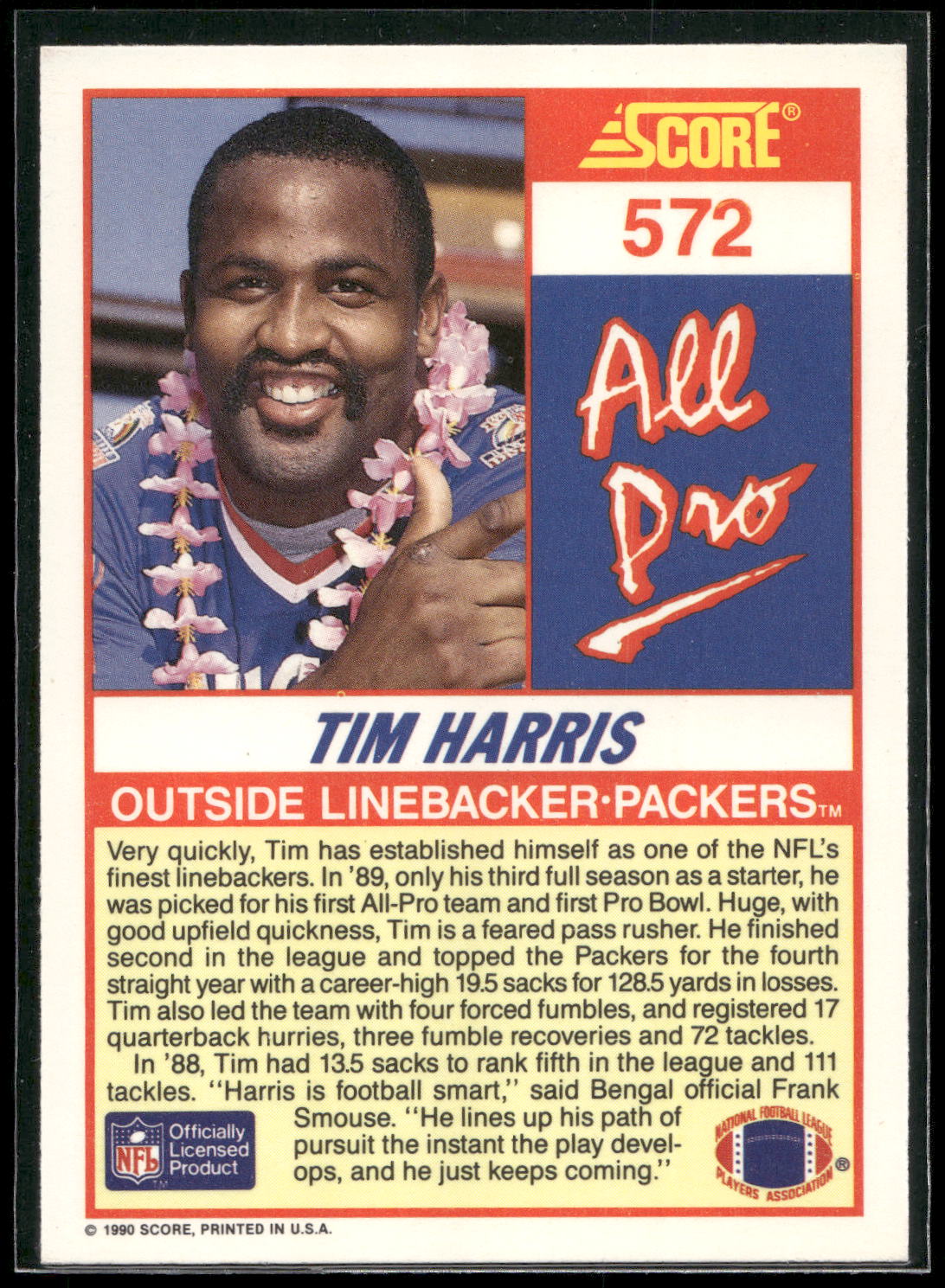 1990 Score #572 Tim Harris