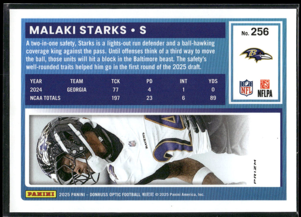 2025 Donruss Optic #256 Malaki Starks