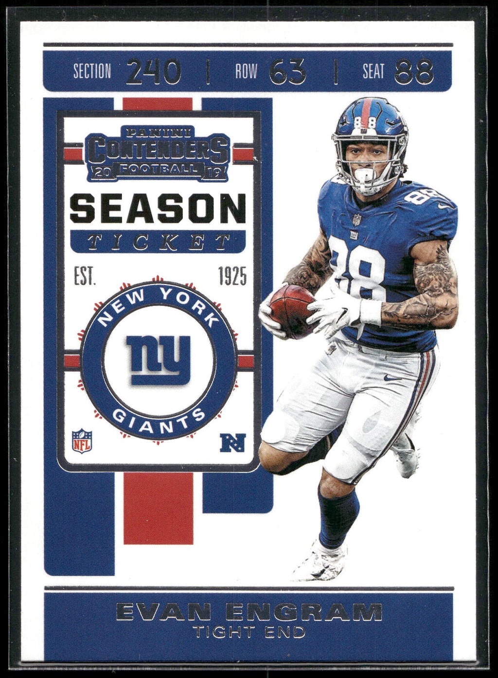 2019 Panini Contenders #53 Evan Engram
