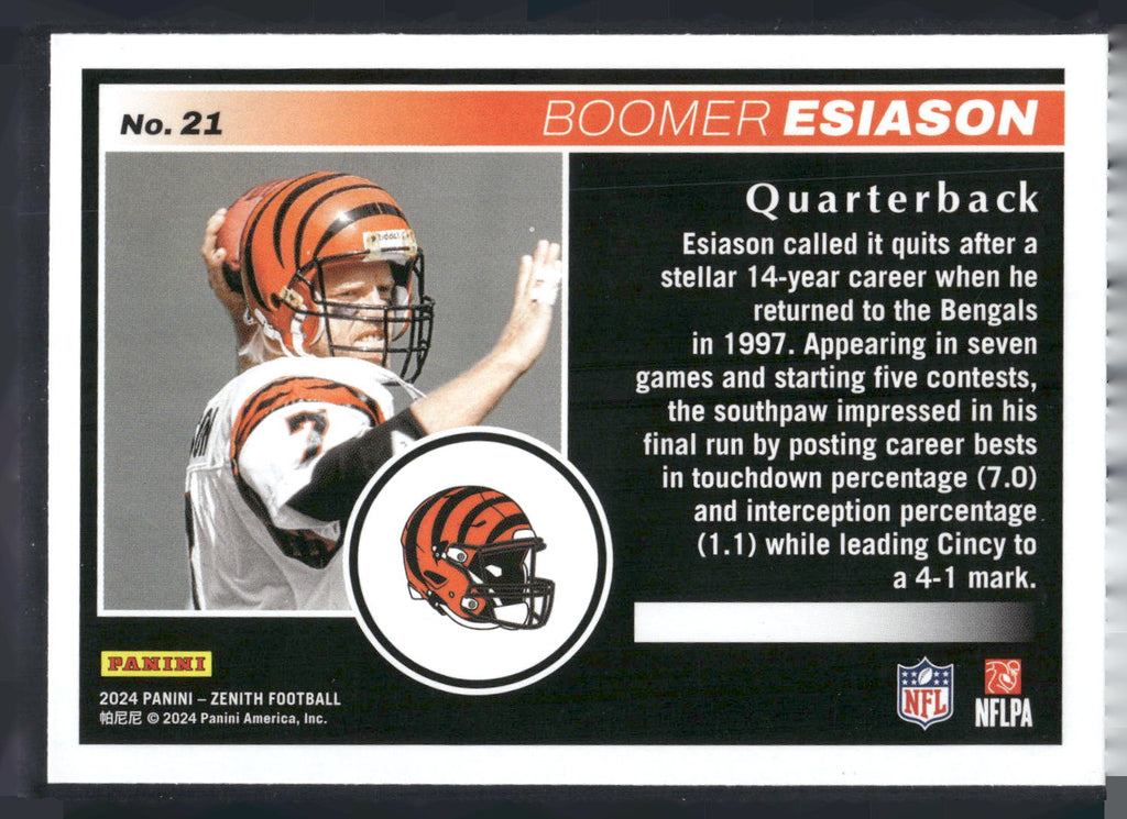 2024 Panini Zenith #21 Boomer Esiason Retail