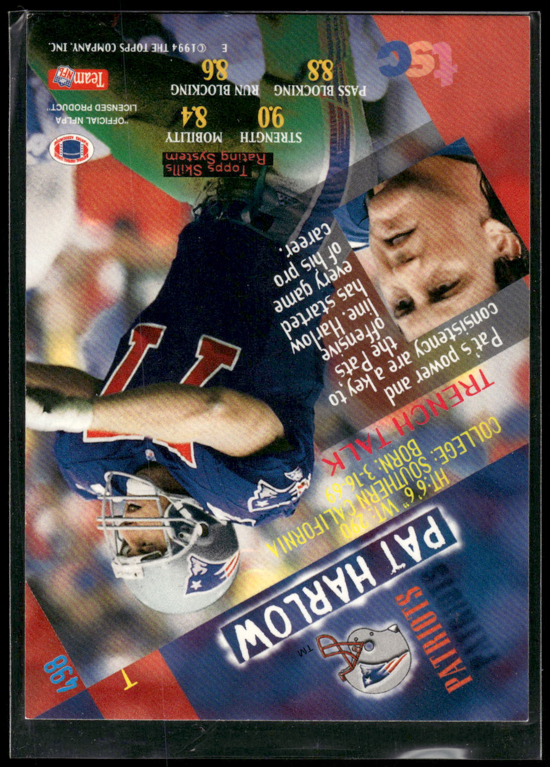 1994 Stadium Club #498 Pat Harlow