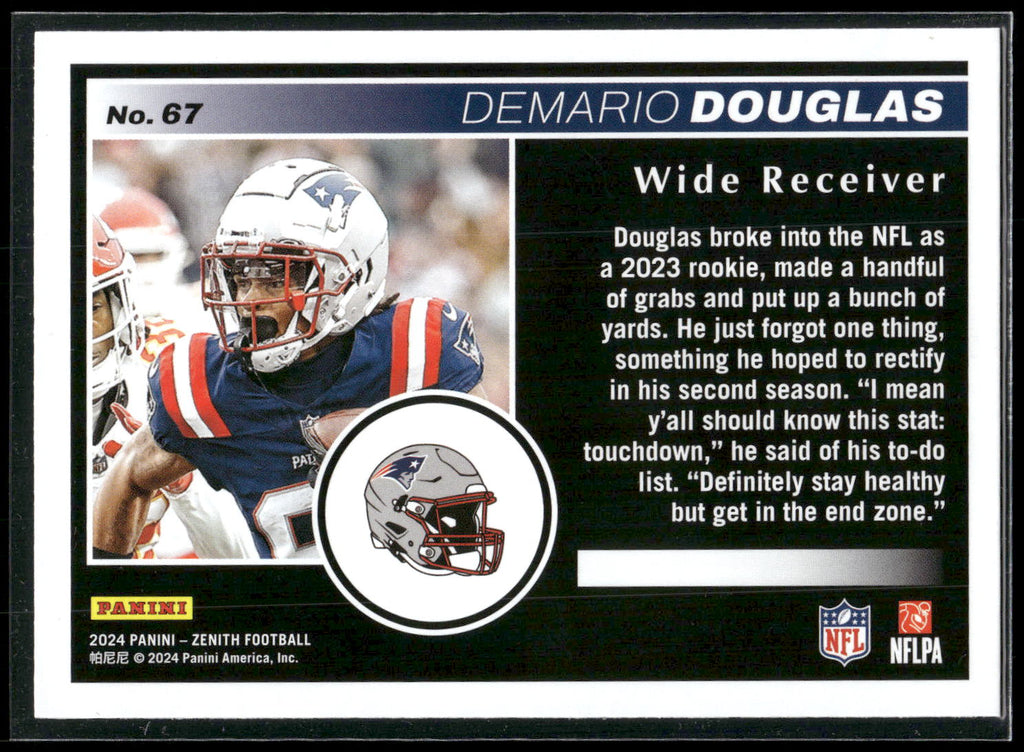 2024 Panini Zenith #67 Demario Douglas Retail