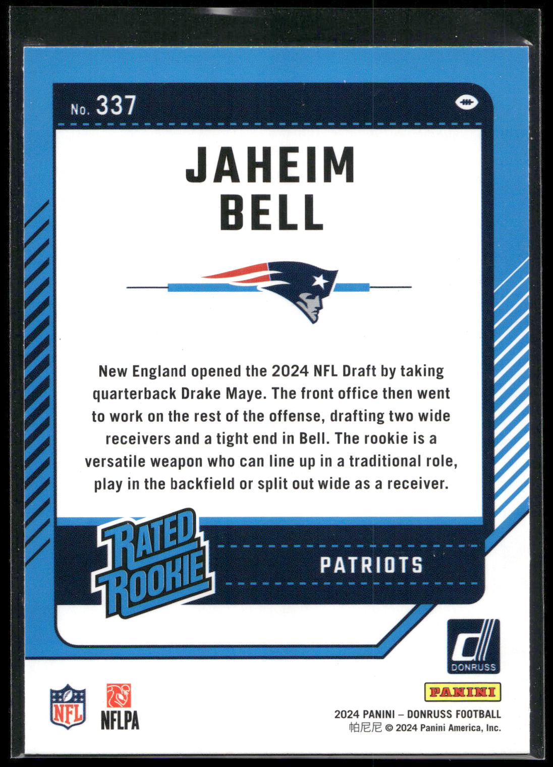 2024 Donruss #337 Jaheim Bell