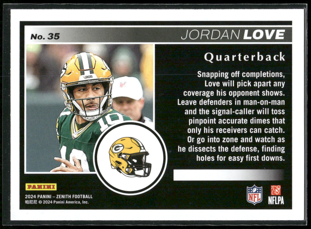 2024 Panini Zenith #35 Jordan Love Retail