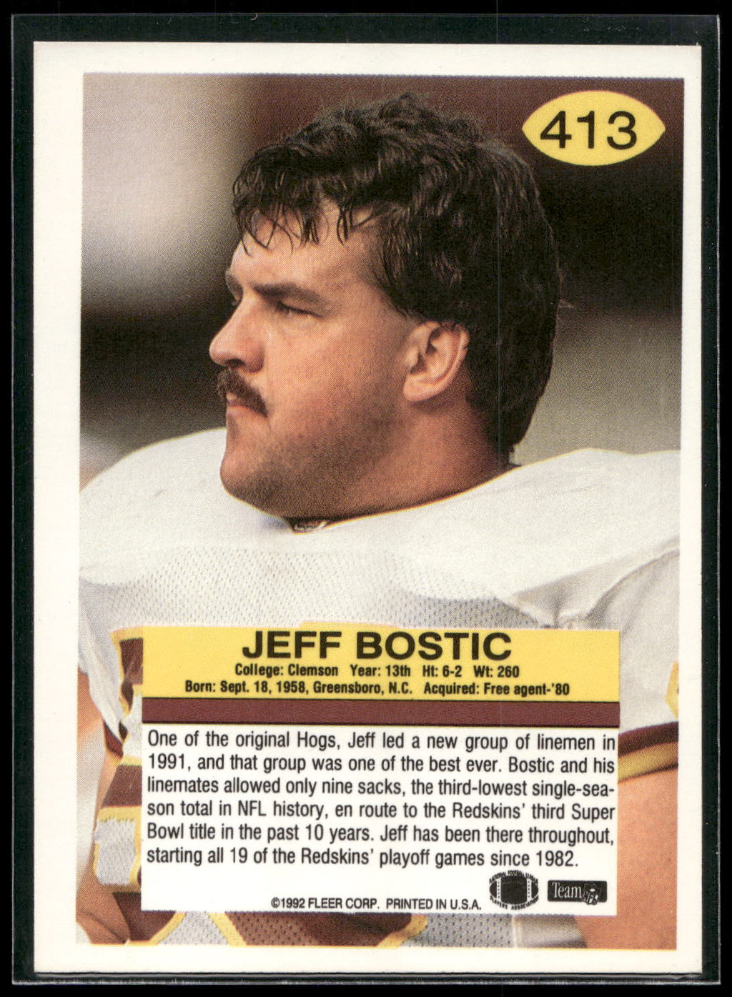 1992 Fleer #413 Jeff Bostic