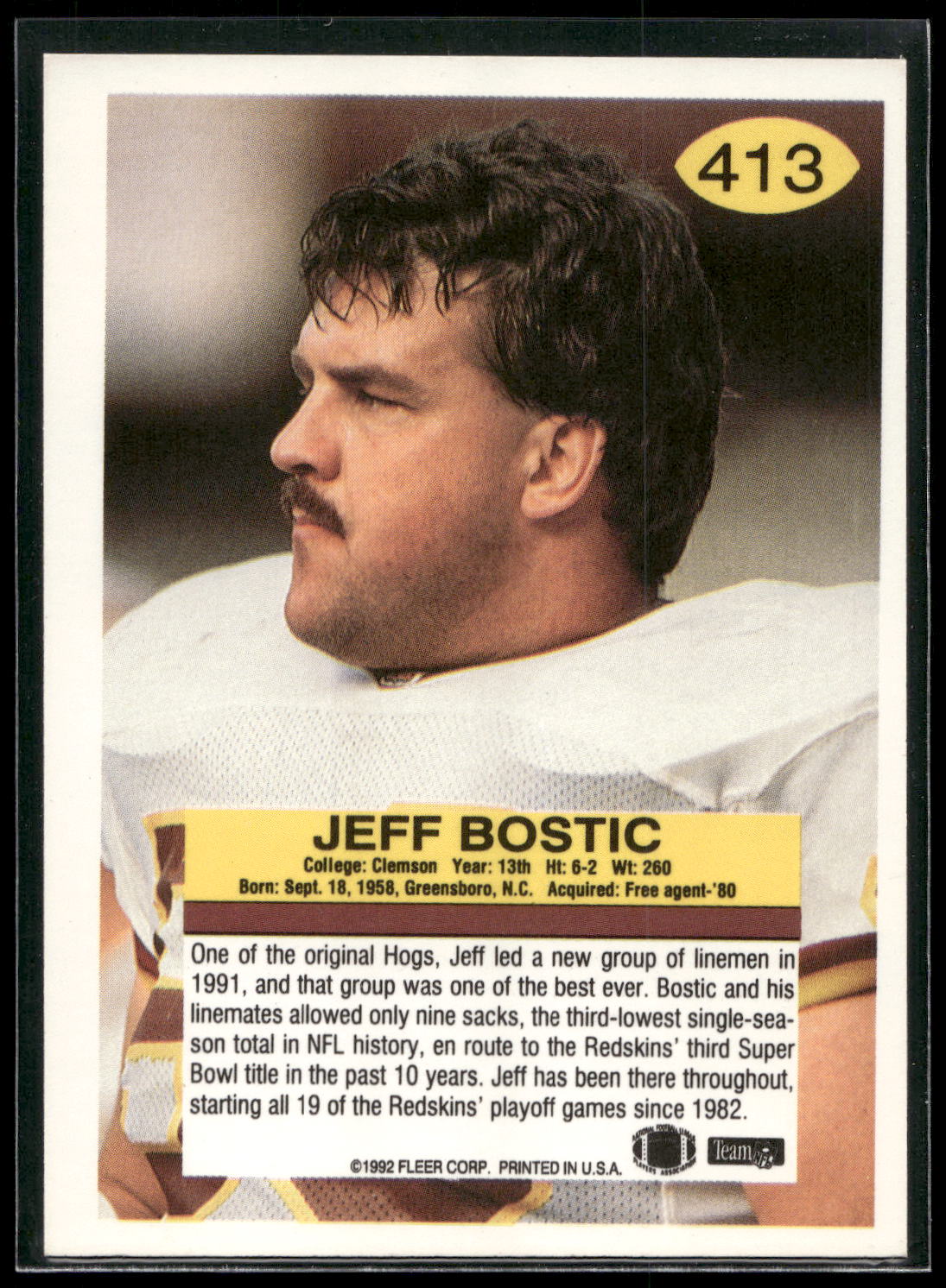 1992 Fleer #413 Jeff Bostic