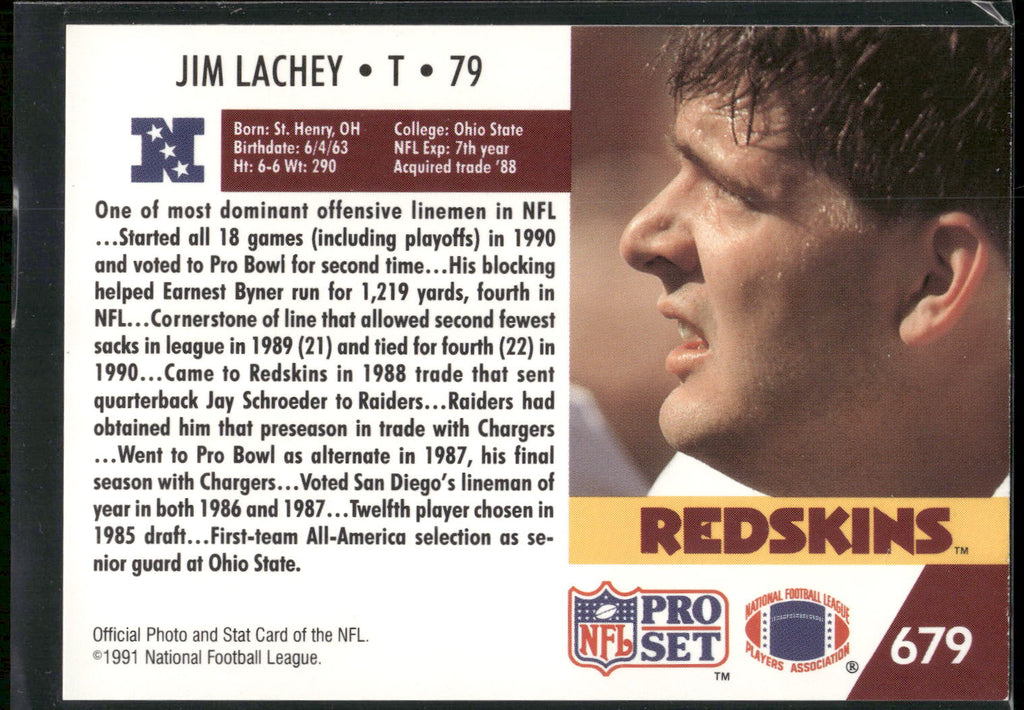 1991 Pro Set #679 Jim Lachey
