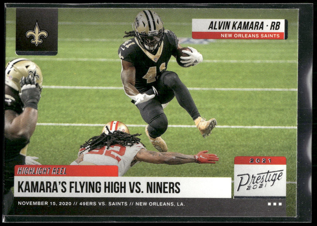 2021 Panini Prestige #HR-AK Alvin Kamara Highlight Reel