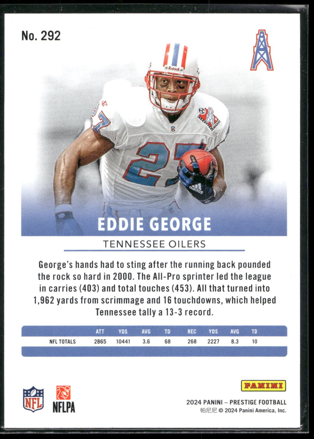 2024 Panini Prestige #292 Eddie George