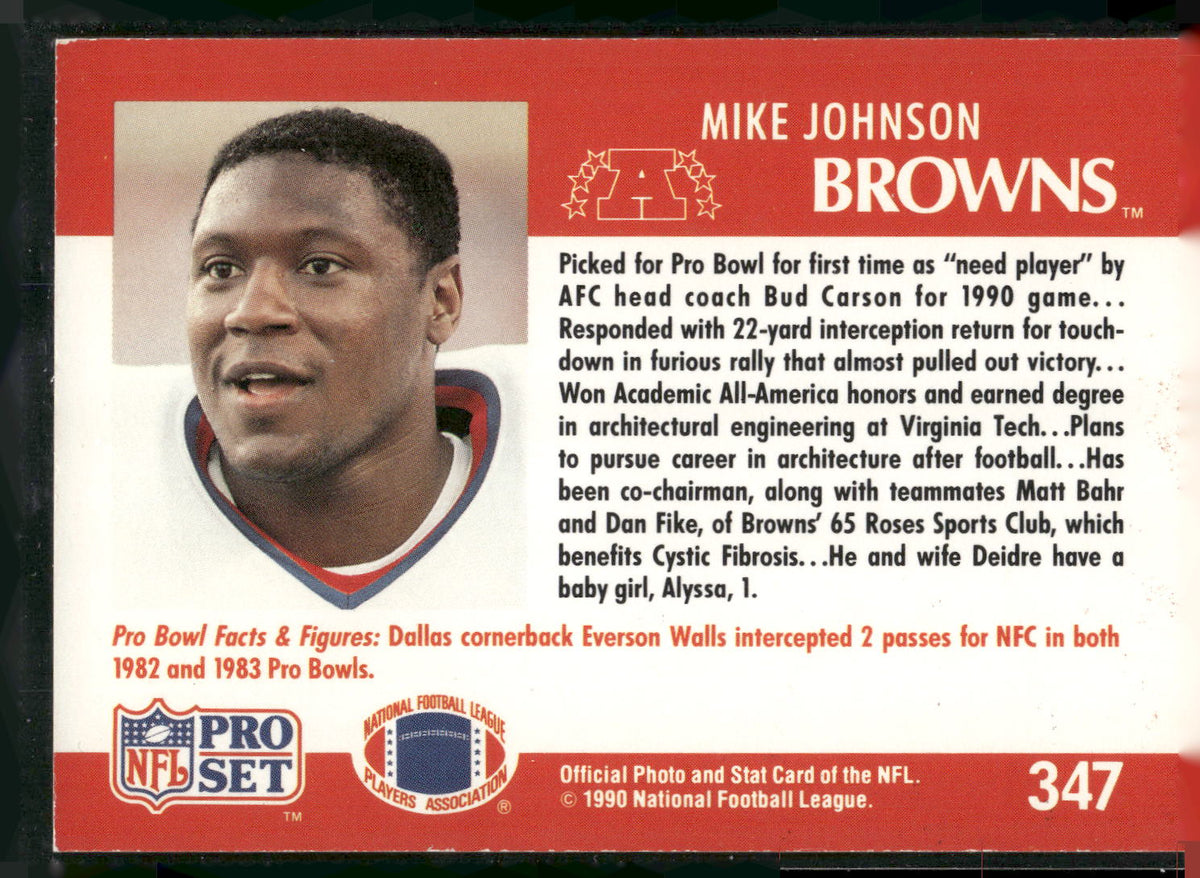 1990 Pro Set #347 Mike Johnson