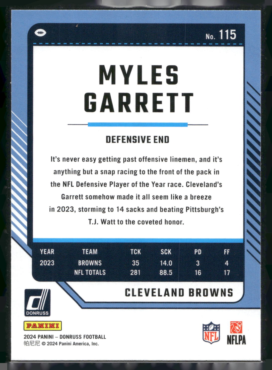 2024 Donruss #115 Myles Garrett
