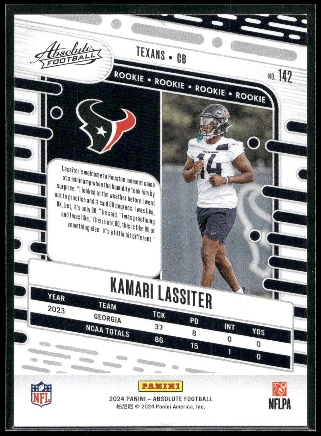 2024 Panini Absolute #142 Kamari Lassiter Retail