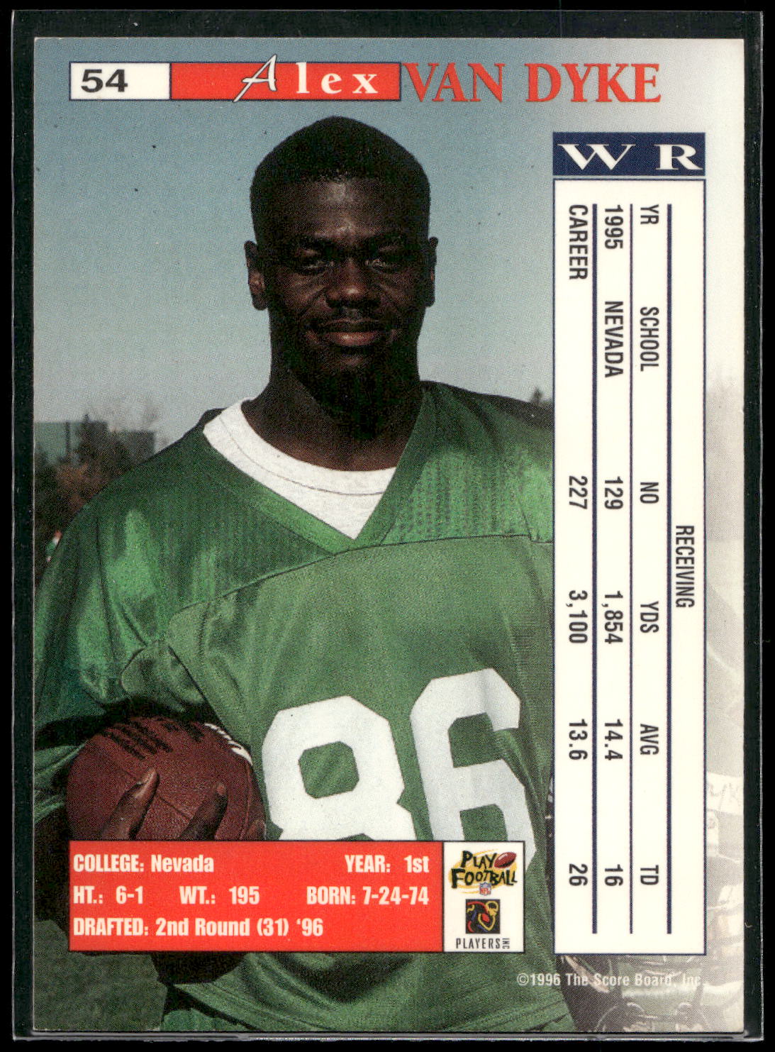 1996 Pro Line II Intense #54 Alex Van Dyke