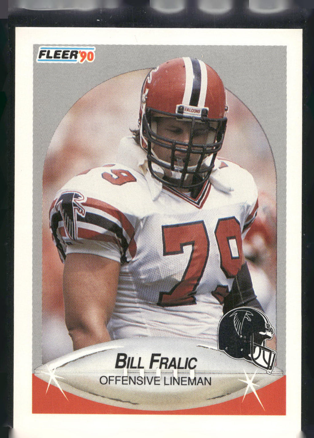 1990 Fleer #375 Bill Fralic