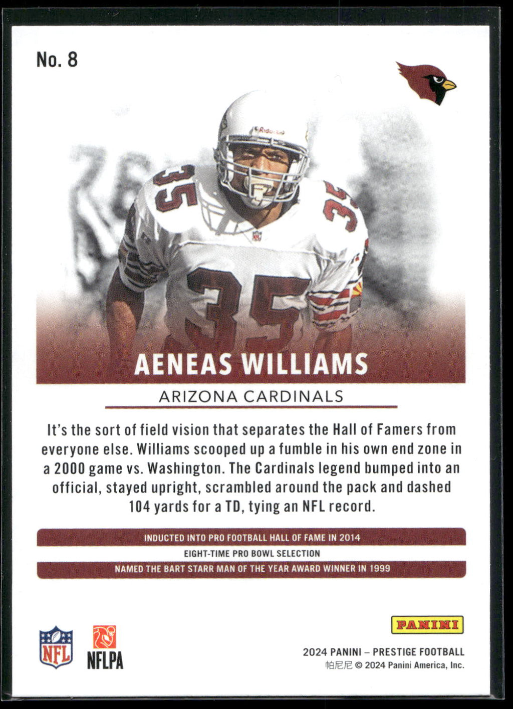 2024 Panini Prestige #8 Aeneas Williams