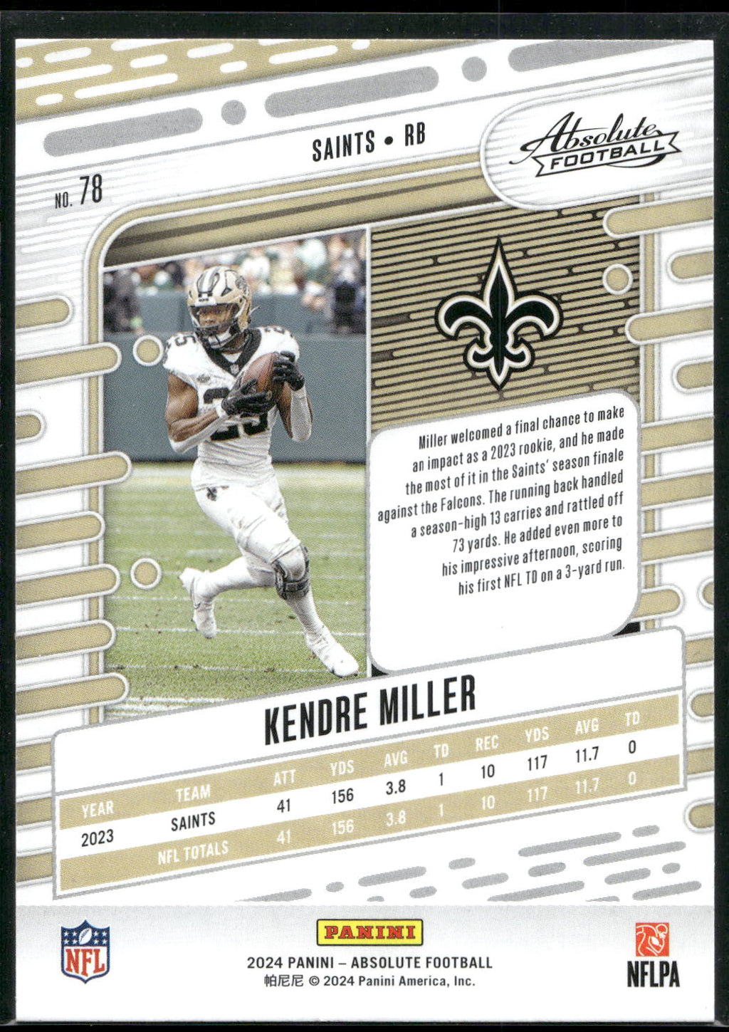 2024 Panini Absolute #78 Kendre Miller Retail