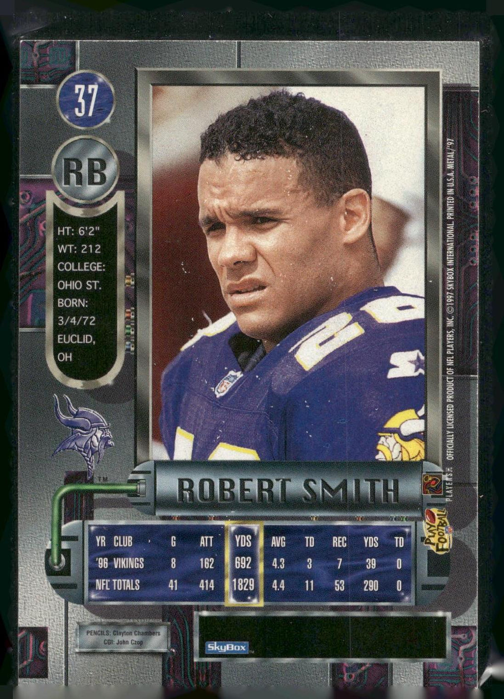 1997 Metal Universe #37 Robert Smith