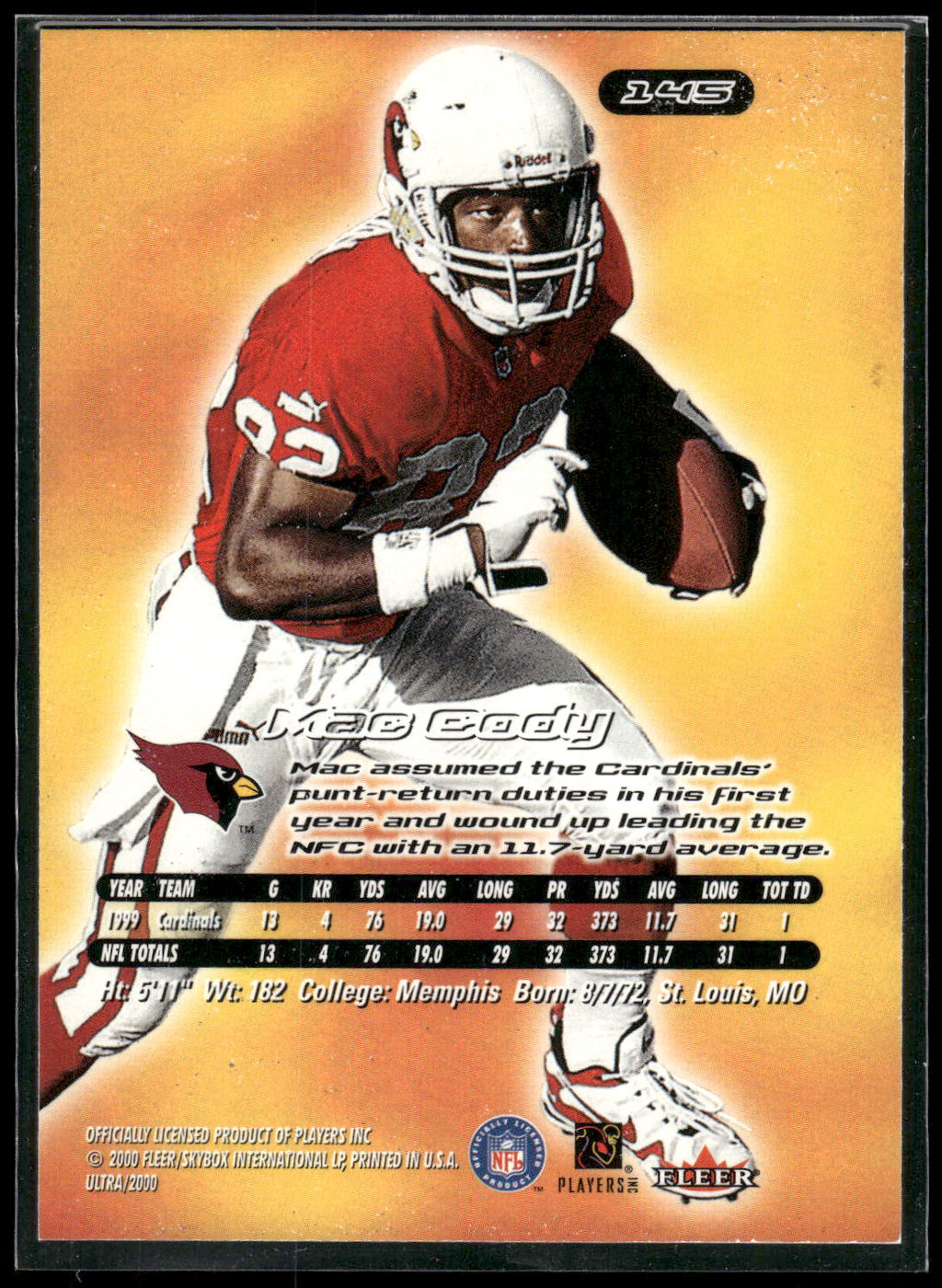 2000 Ultra #145 Mac Cody