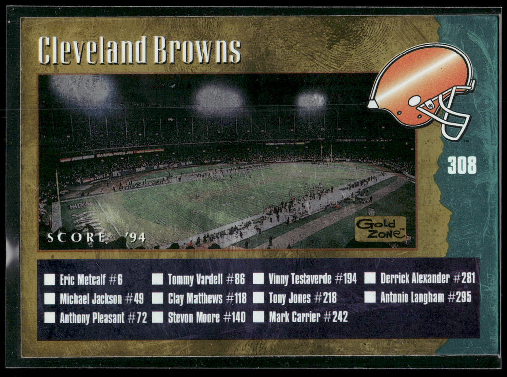 1994 Score #308 Cleveland Browns / Chicago Bears