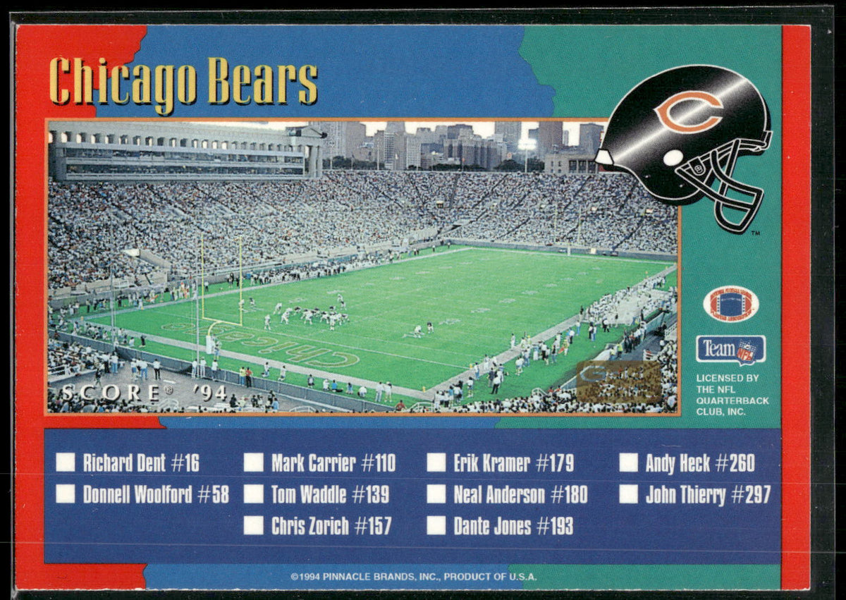 1994 Score #308 Cleveland Browns / Chicago Bears