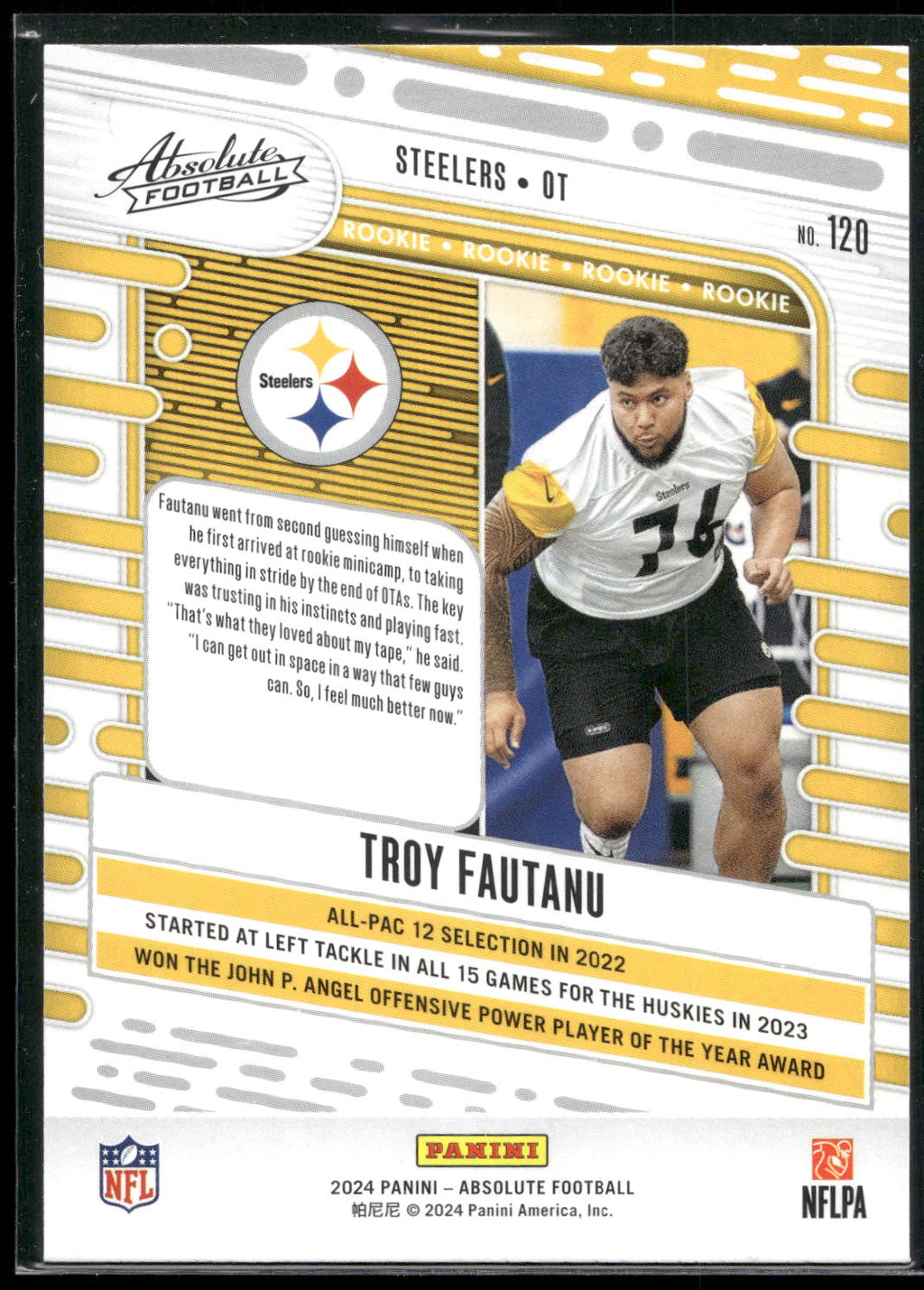2024 Panini Absolute #120 Troy Fautanu Retail