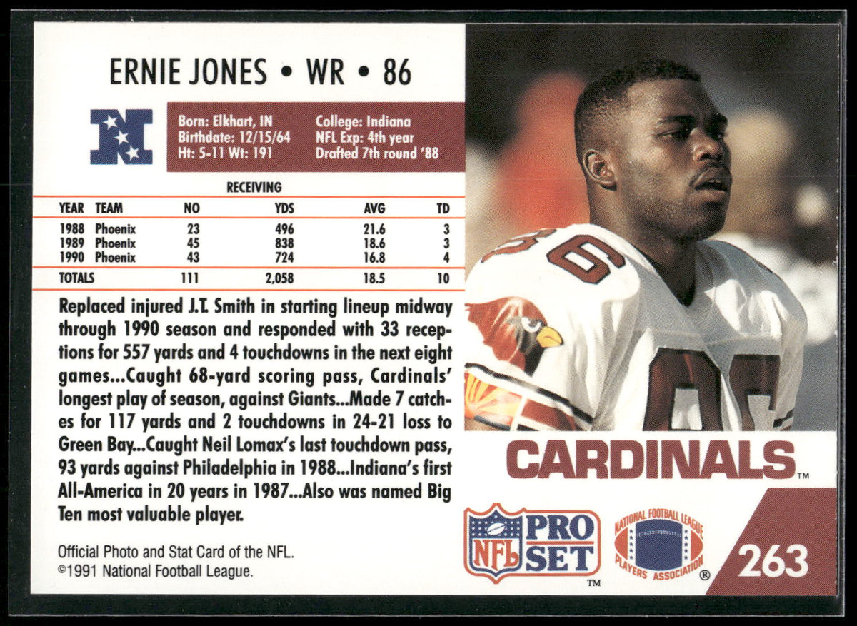 1991 Pro Set #263 Ernie Jones