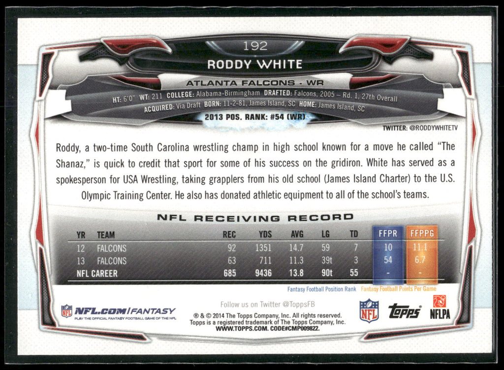 2014 Topps #192 Roddy White