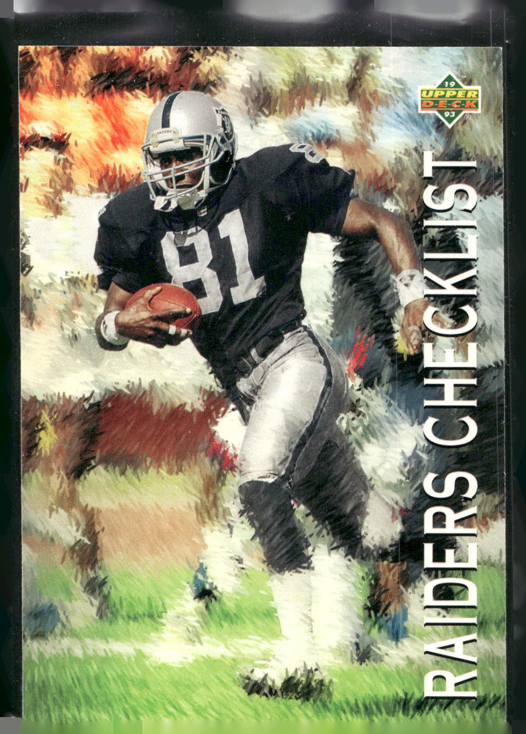 1993 Upper Deck #84 Raiders Checklist
