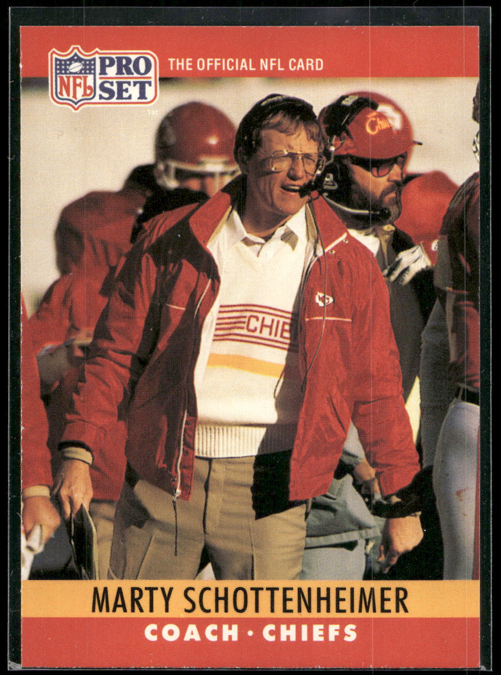1990 Pro Set #148 Marty Schottenheimer