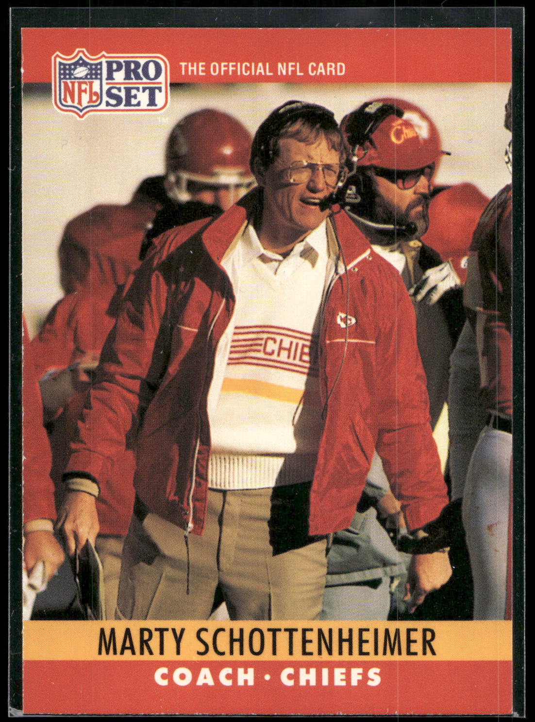 1990 Pro Set #148 Marty Schottenheimer