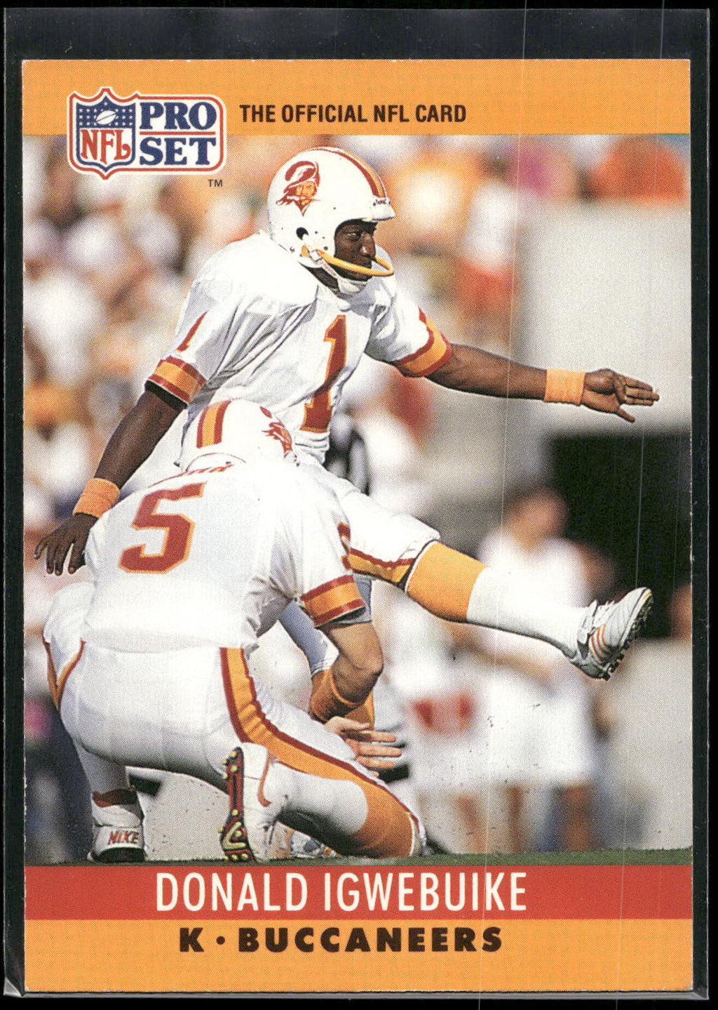 1990 Pro Set #313 Donald Igwebuike