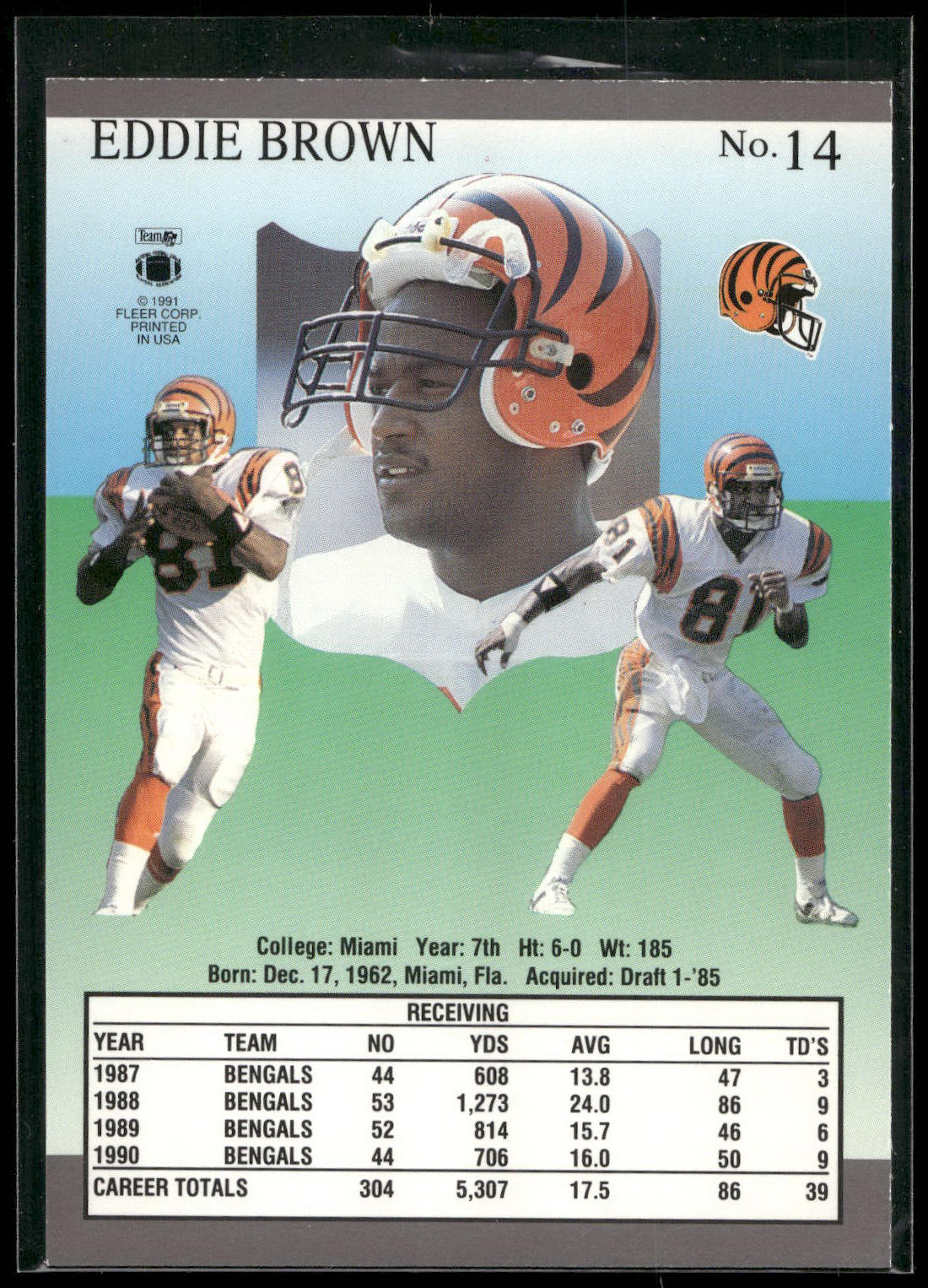 1991 Ultra #14 Eddie Brown