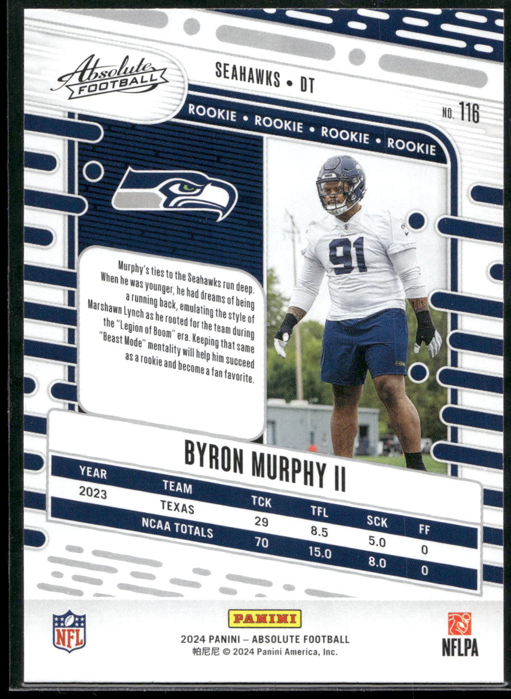2024 Panini Absolute #116 Byron Murphy II Retail