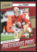2024 Panini Prestige #PP-BPY Brock Purdy Prestigious Pros