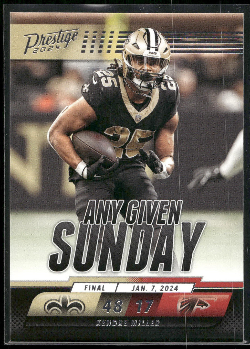 2024 Panini Prestige #AGS-KMR Kendre Miller Any Given Sunday