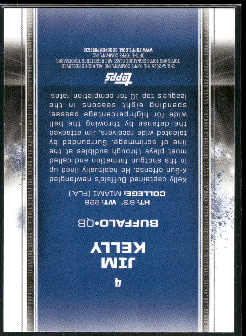 2024 Topps Signature Class #4 Jim Kelly