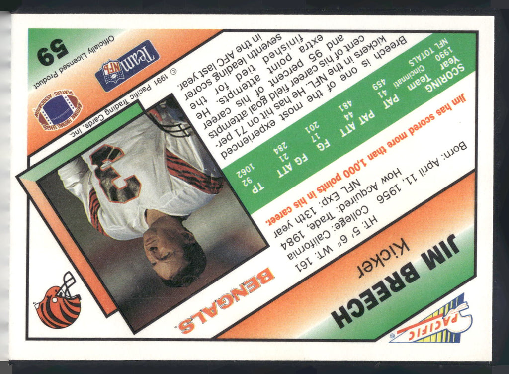 1991 Pacific #59 Jim Breech