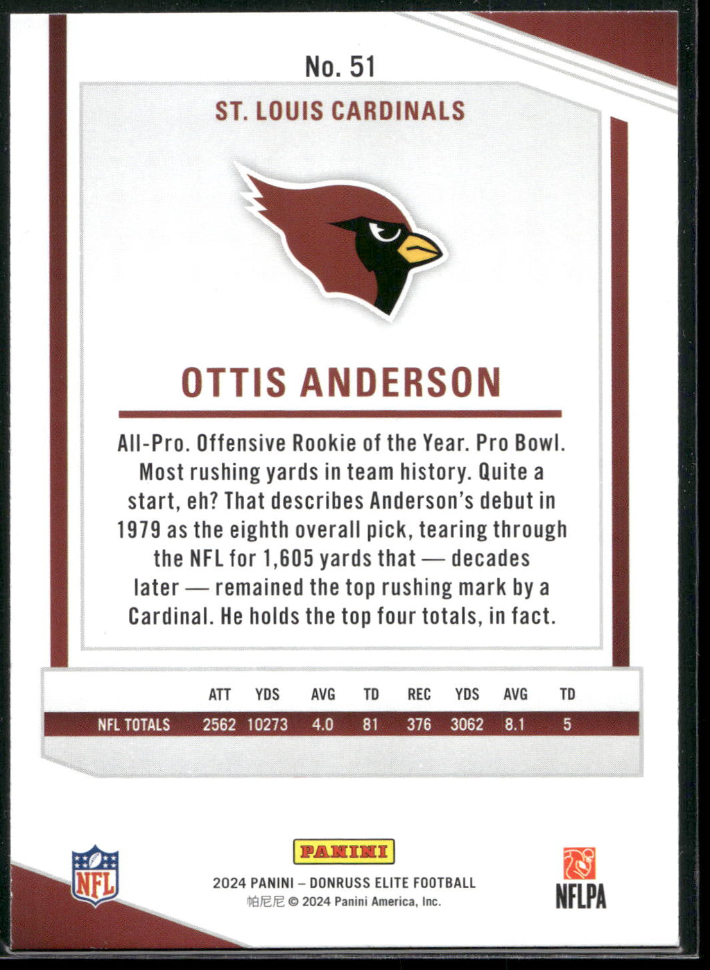 2024 Donruss Elite #51 Ottis Anderson